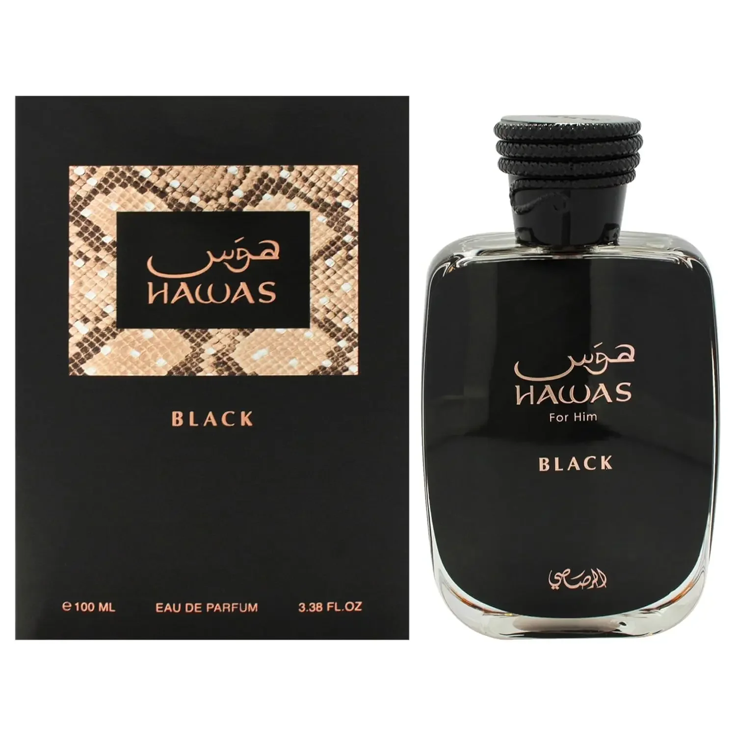 Perfume Fragrance Intense - Rasasi Hawas Black 100 мл EDP,
